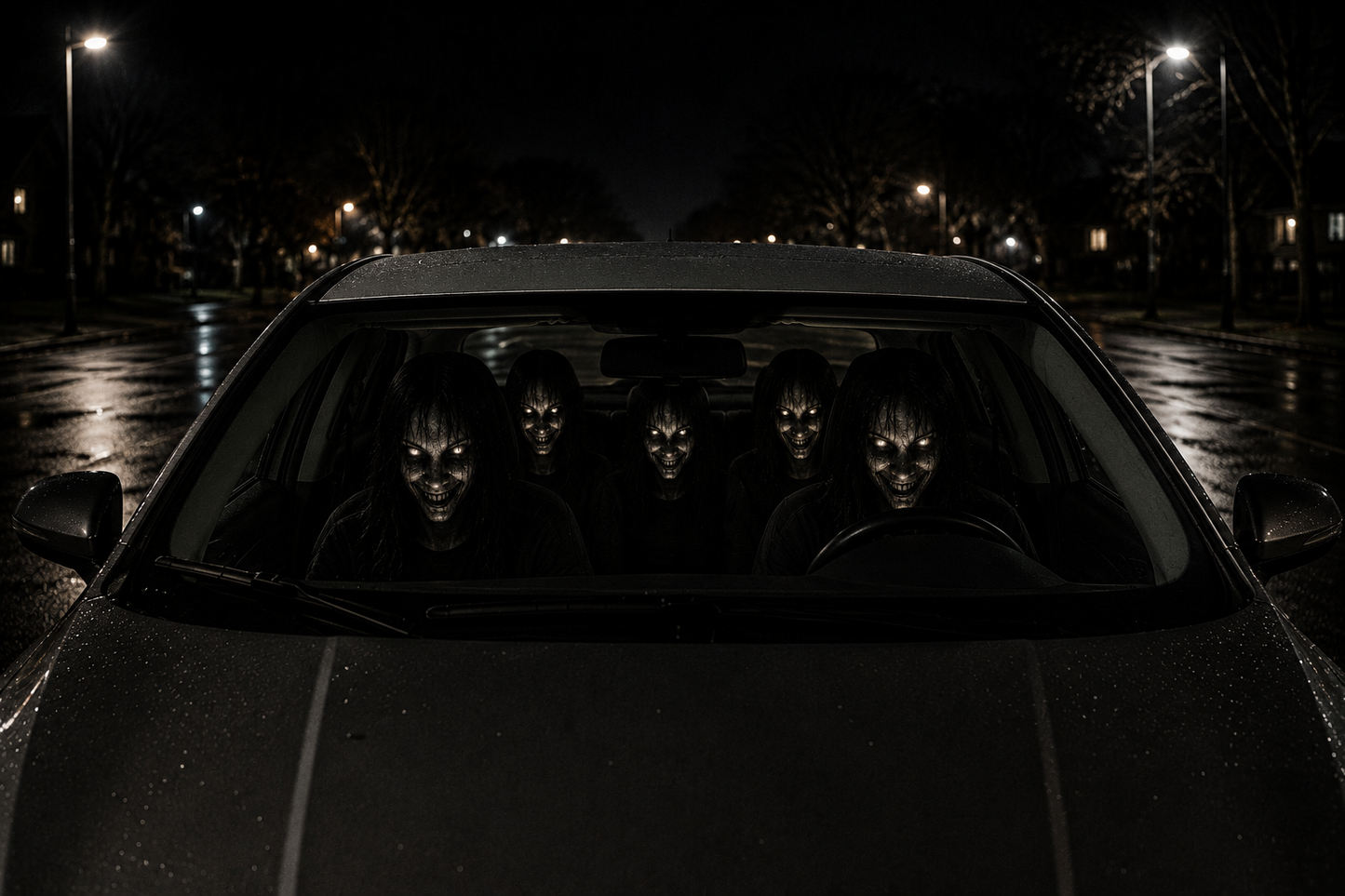 2 Piece Set - Horror Seat Cover